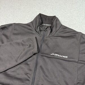 Brooks Jacket Mens Small Black Full Zip Brooks Equilibrium Technology Running